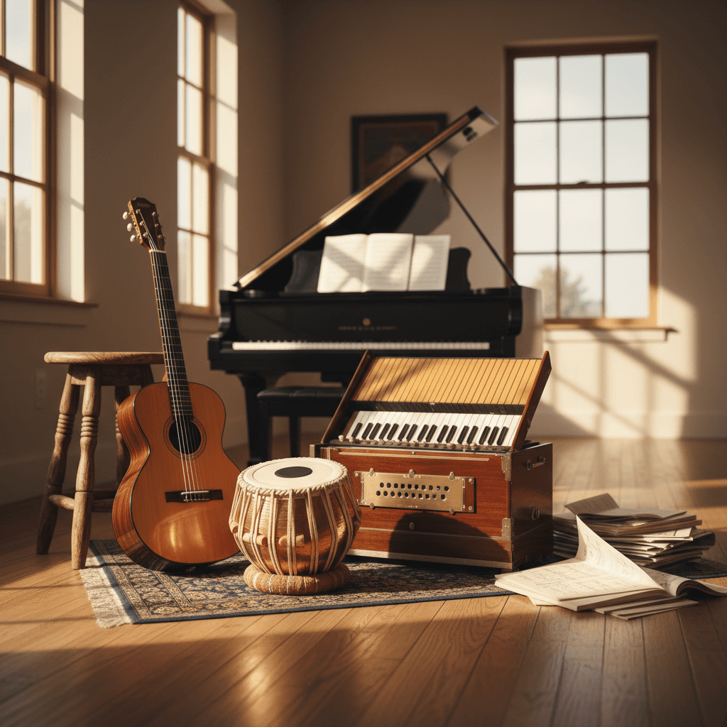 Multiple instruments available at Learn Music With Us